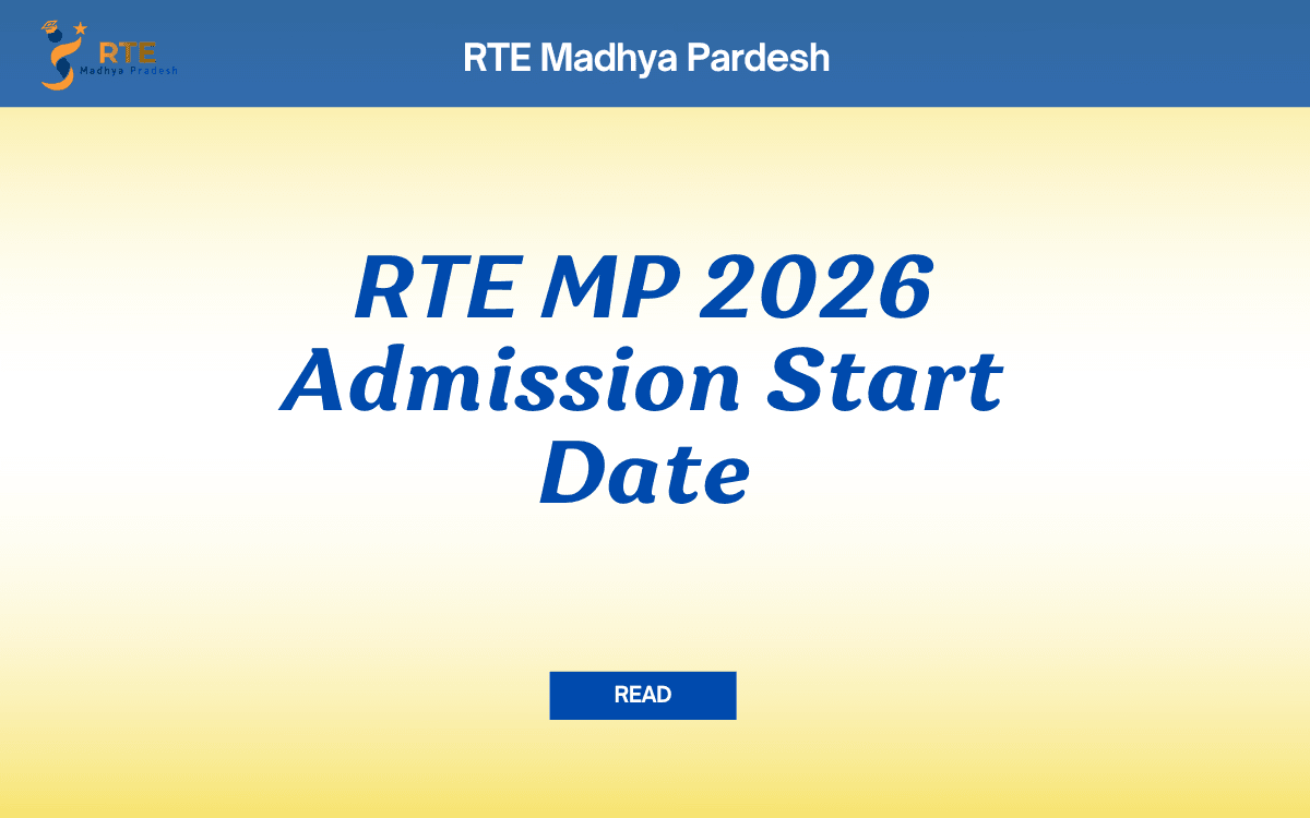 RTE MP 2026 Admission Start Date