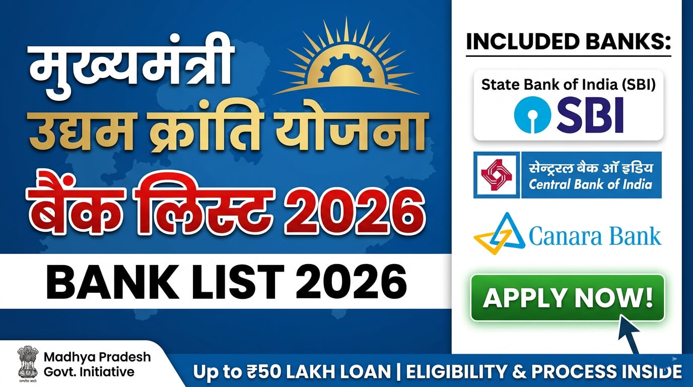 mukhyamantri-udyam-kranti-yojana-bank-list-2026-apply-now
